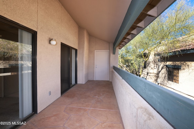 view of balcony