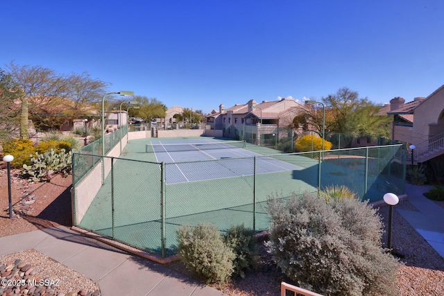view of tennis court