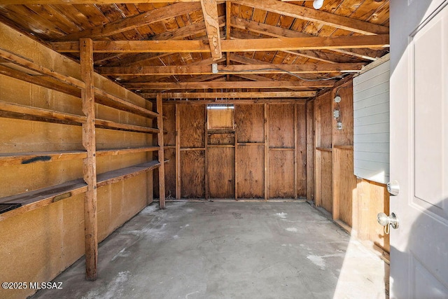 view of storage room