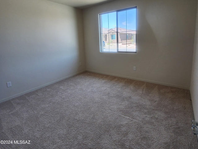 unfurnished room with carpet flooring