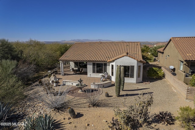 rear view of house with a patio