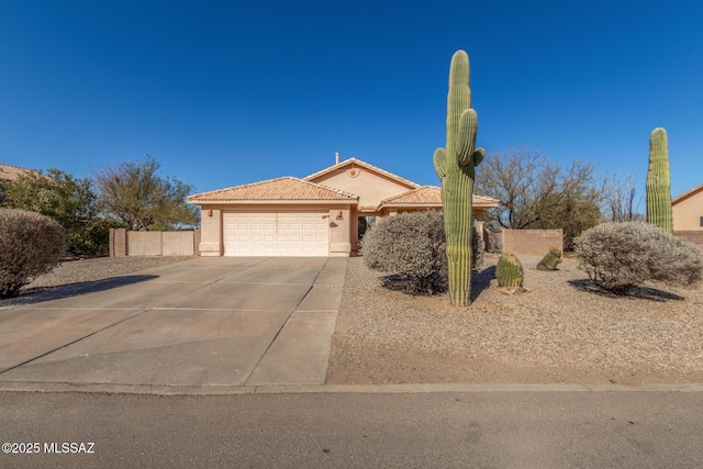 view of front of home featuring a garage