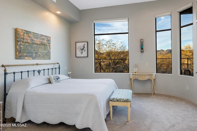 bedroom featuring carpet floors