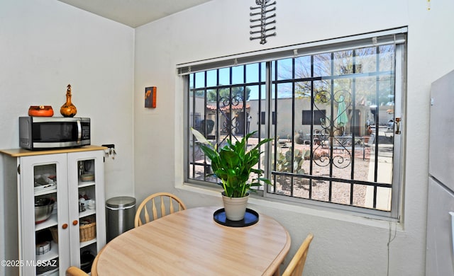 view of dining area