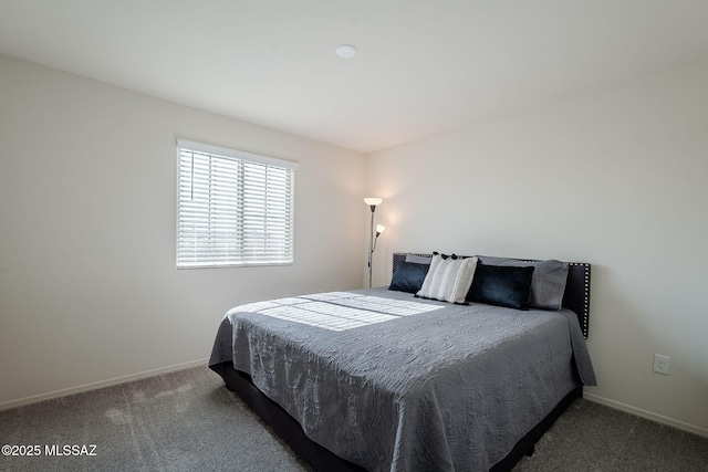 bedroom with carpet floors