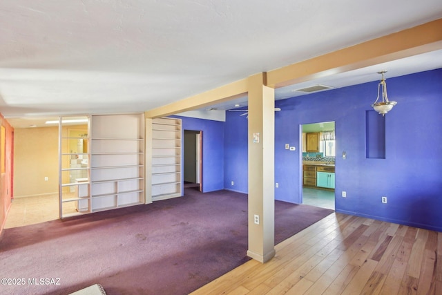 interior space featuring hardwood / wood-style floors