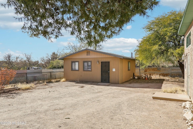 view of back of property