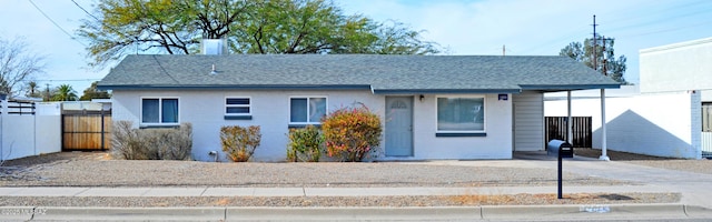 view of ranch-style house