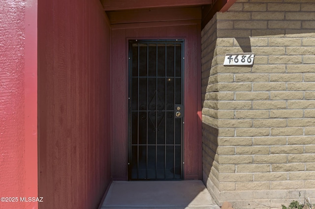 view of exterior entry