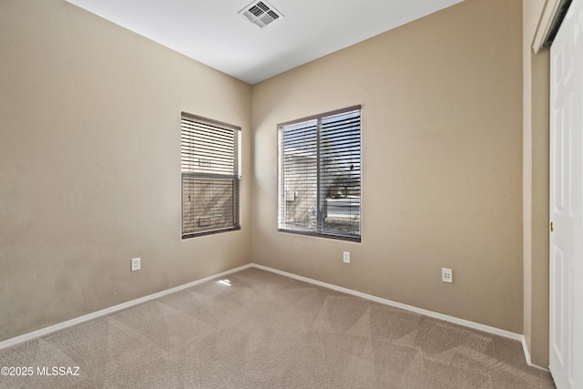 view of carpeted empty room