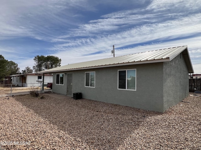 view of back of property