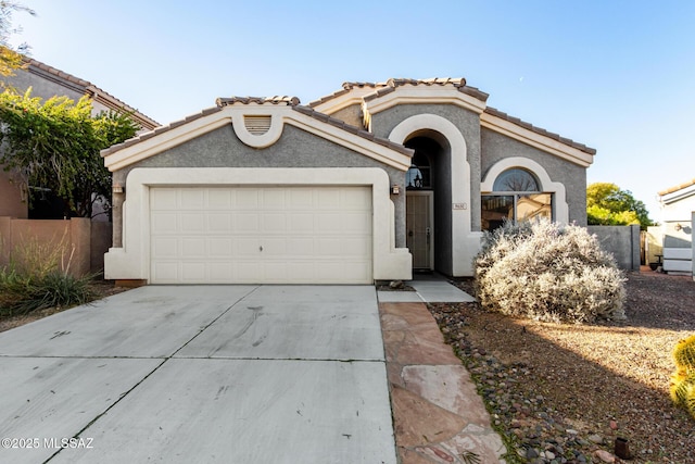 view of front of home featuring a garage