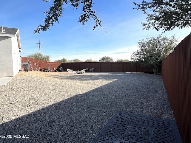 view of yard with a patio