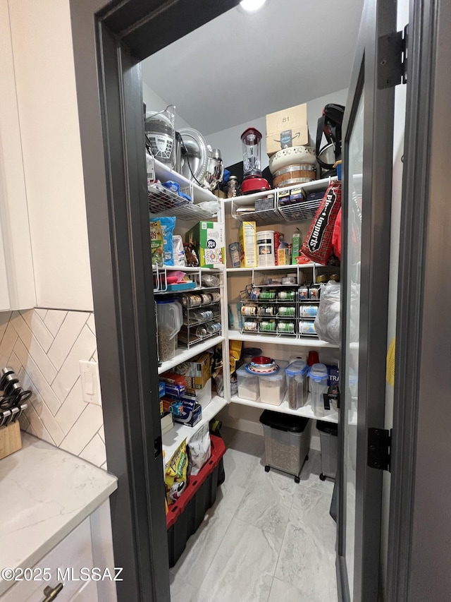 view of pantry