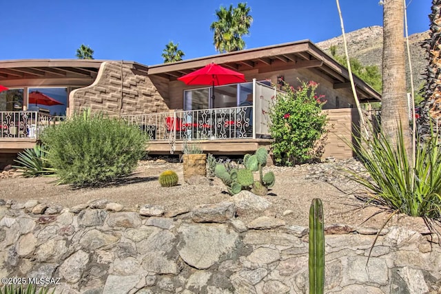 view of patio / terrace featuring a deck