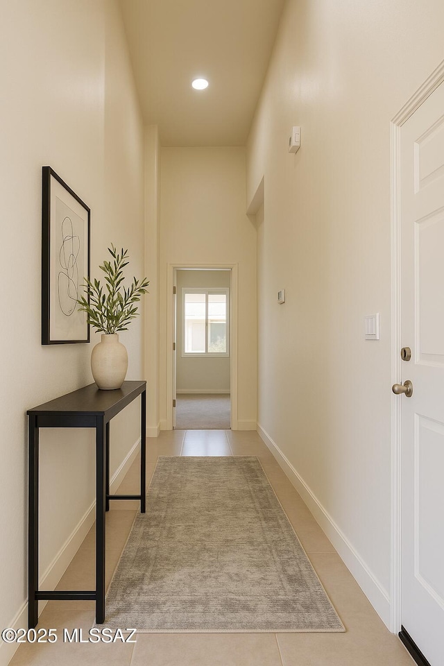57 Highland Cir, Rio Rico, AZ 85648 - corridor with recessed lighting, baseboards, and tile patterned flooring