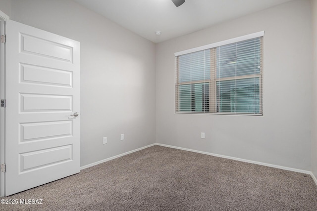 view of carpeted empty room