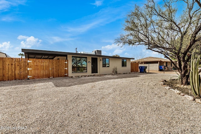 view of rear view of property