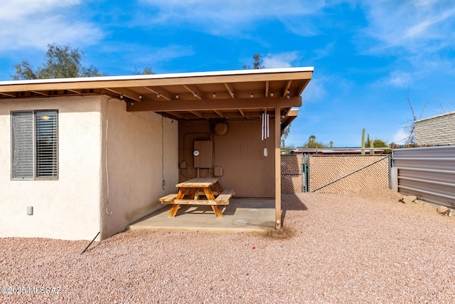 exterior space featuring a patio