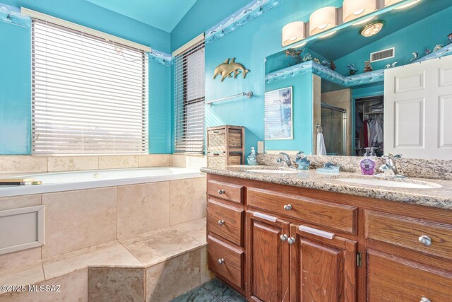 tiled bedroom featuring a closet and ceiling fan