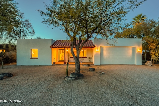 view of front of house featuring a garage