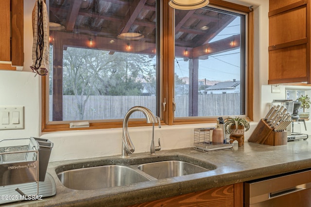 kitchen featuring sink and stainless steel dishwasher