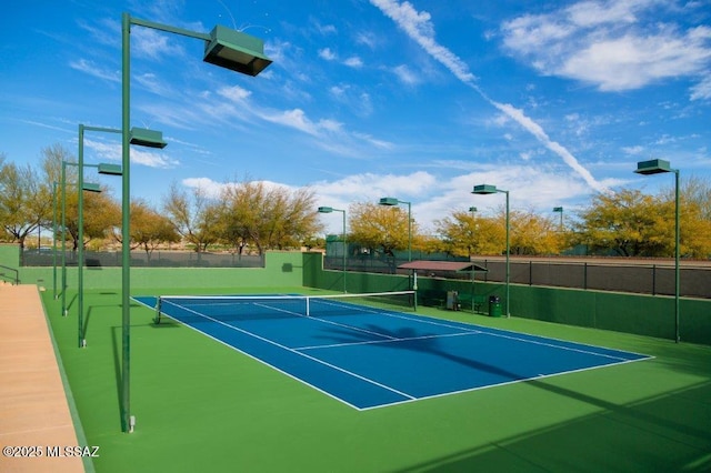 view of tennis court