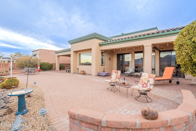 exterior space with a patio area