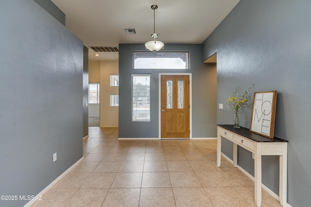 view of tiled entryway