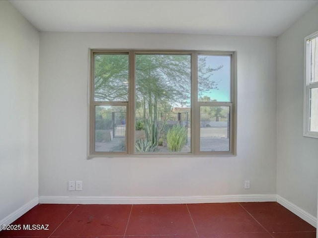 view of tiled empty room