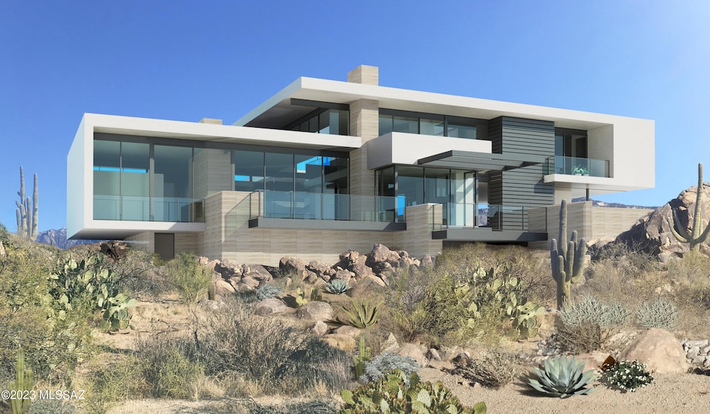 14514 Blazing Canyon Dr, Oro Valley, AZ 85755 - view of back of house