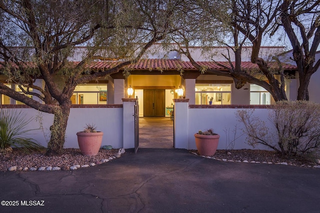 view of mediterranean / spanish house