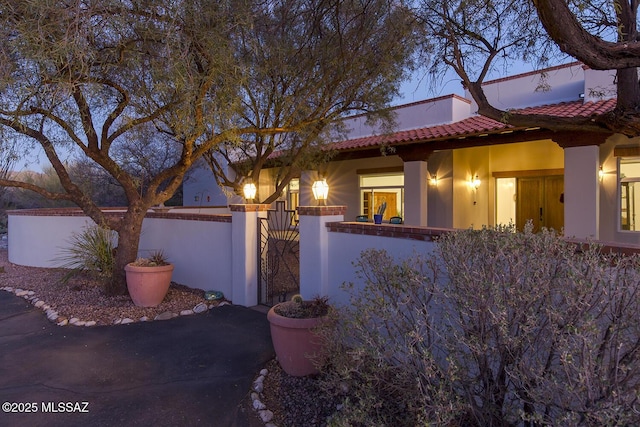 view of front of home