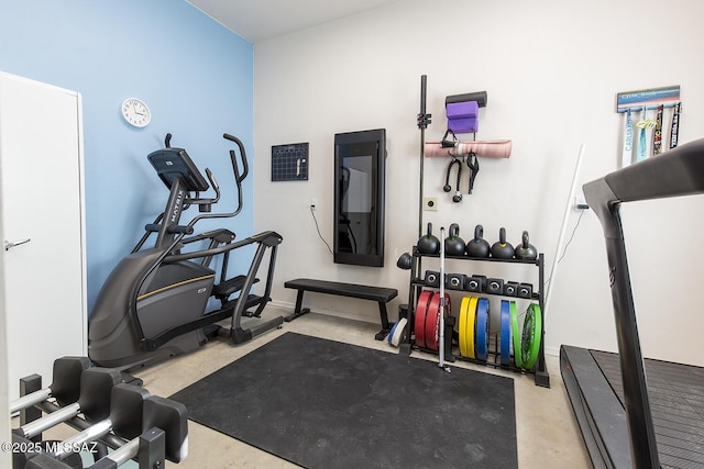 view of workout room