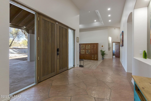 corridor with a high ceiling