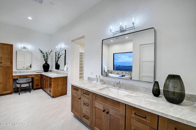 bathroom with vanity