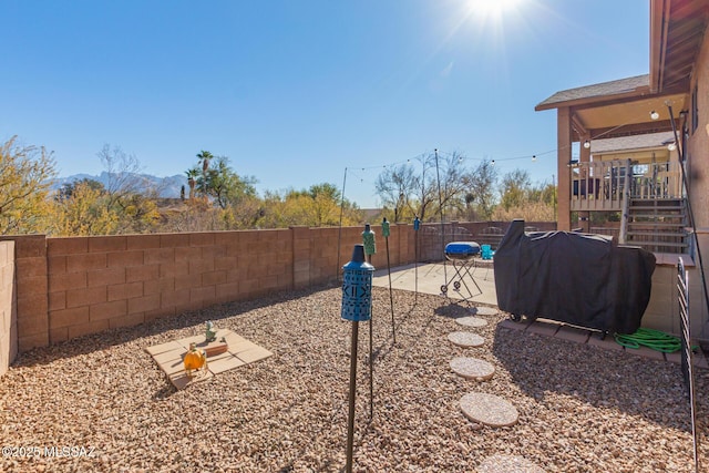 view of yard with a patio