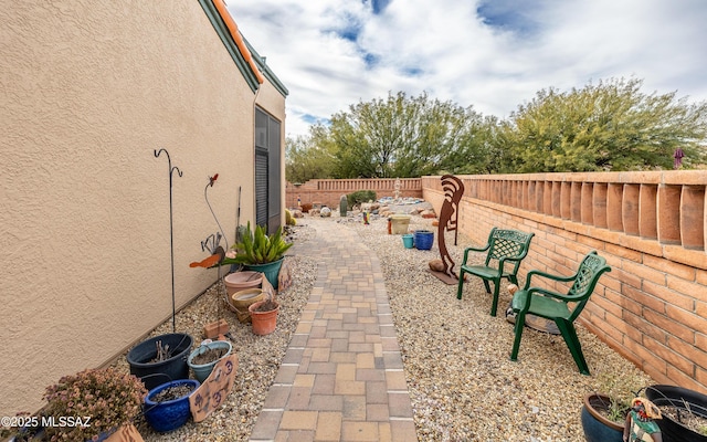view of patio / terrace featuring a fenced backyard
