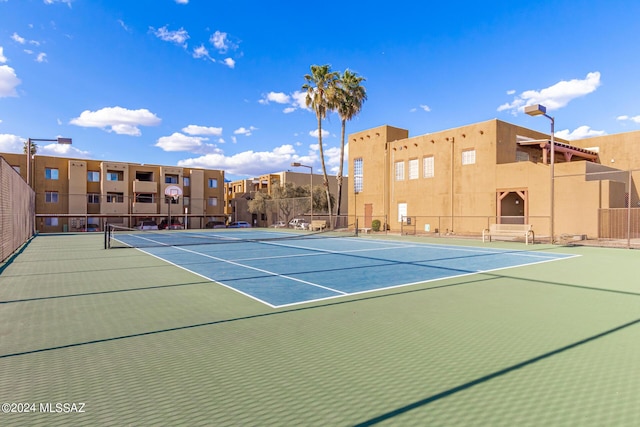 view of tennis court