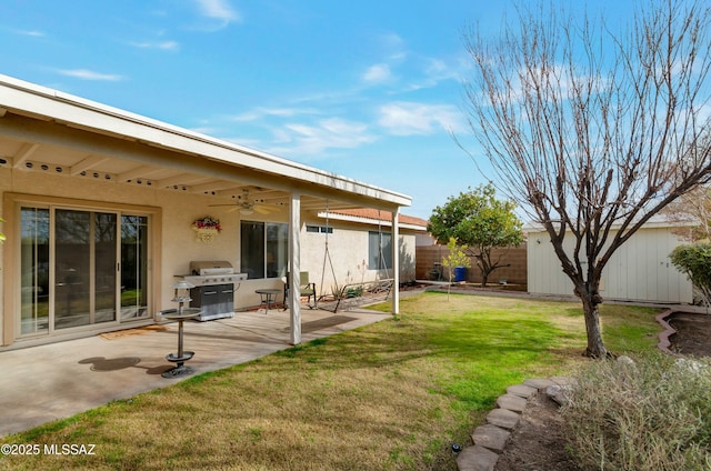 view of yard featuring a patio