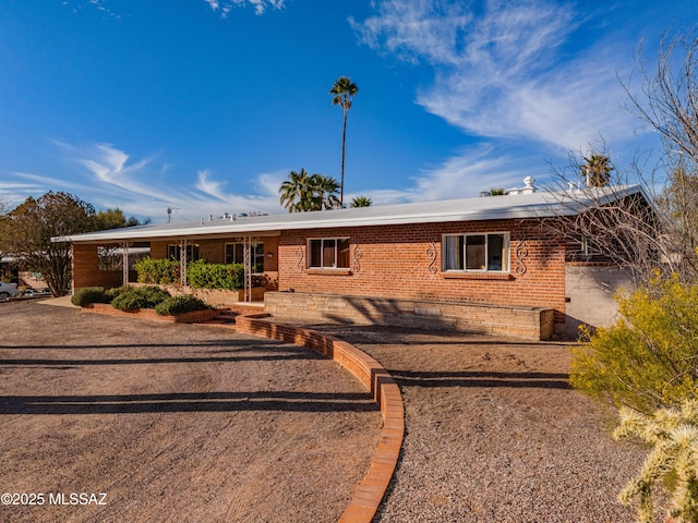 view of ranch-style home