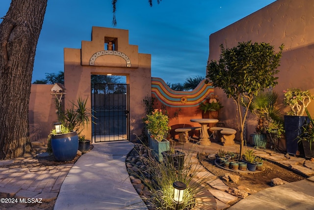 exterior space featuring a patio area