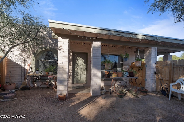 exterior space featuring a patio area