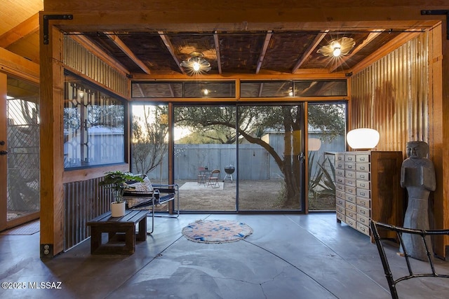 sunroom featuring a wealth of natural light