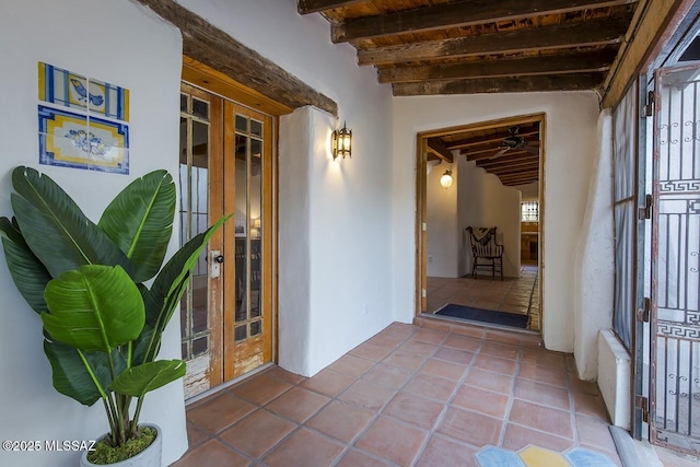 entrance to property with french doors