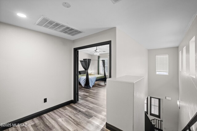 spare room with dark wood-type flooring