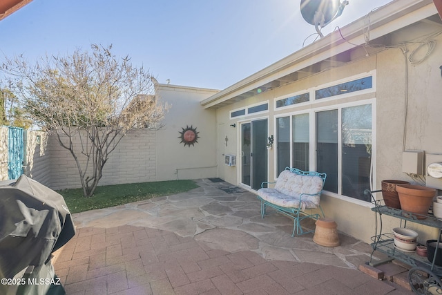 view of patio / terrace with area for grilling