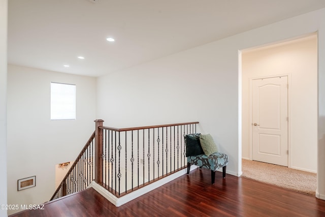 hall featuring hardwood / wood-style flooring