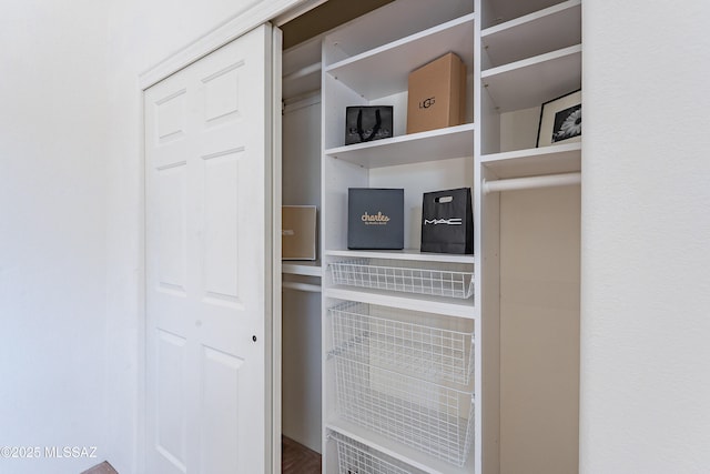 view of closet