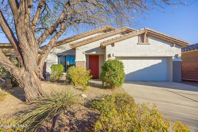 view of front of house featuring a garage